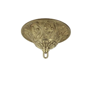 Cast brass deep crown hook kit - for hanging chains