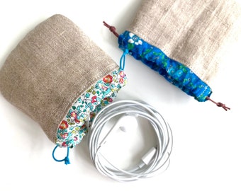 Padrão de costura para mini bolsa com cordão: armazenamento de itens pequenos (padrão em PDF)