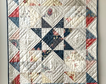 Star Baby Quilt Pattern: 5 inch Charm Pack Friendly Patchwork Blanket (PDF Download)