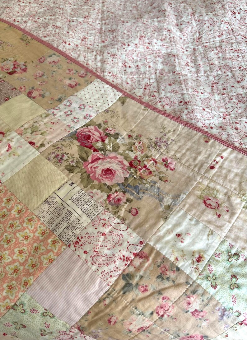 Triple Squares Quilt Pattern, Easy Traditional Patchwork Sewing Tutorial (PDF)