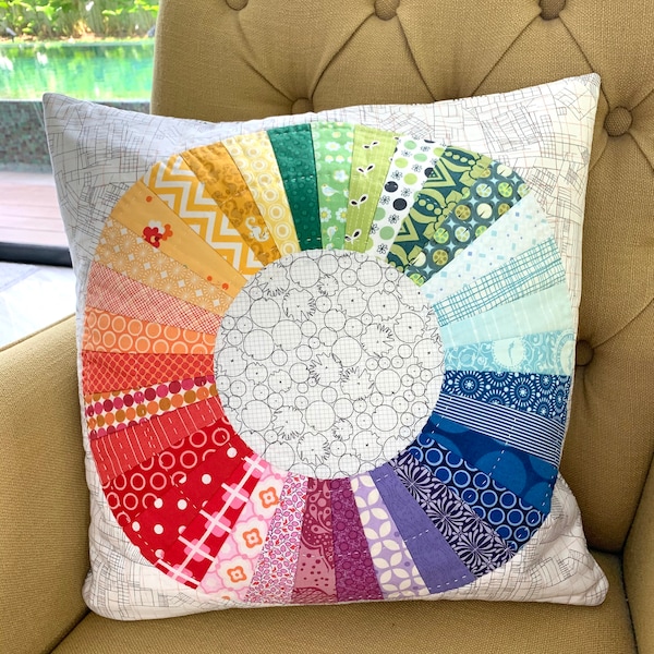 Modern Quilt Pillow Etsy