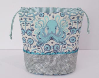 Drawstring Bag Sewing Pattern: Kinchaku Style Cinch Pouch (PDF Tutorial)