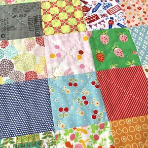 Starter Quilt Sewing Pattern for the Complete Beginner, Easy & small size patchwork to learn the basics, sewing tutorial by Tikki London, toy quilt, dolly quilt, first quilt