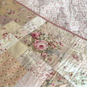 Triple Squares Quilt Pattern, Easy Traditional Patchwork Sewing Tutorial (PDF), Cottage Core Quilt, Farmer's Wife simple quilt, easy patchwork pattern