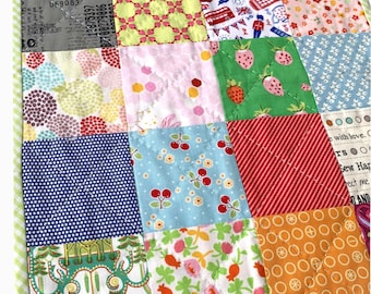 Quilt Pattern for Beginners: Patchwork Sewing for a Small Doll Bed Blanket or Table Mat