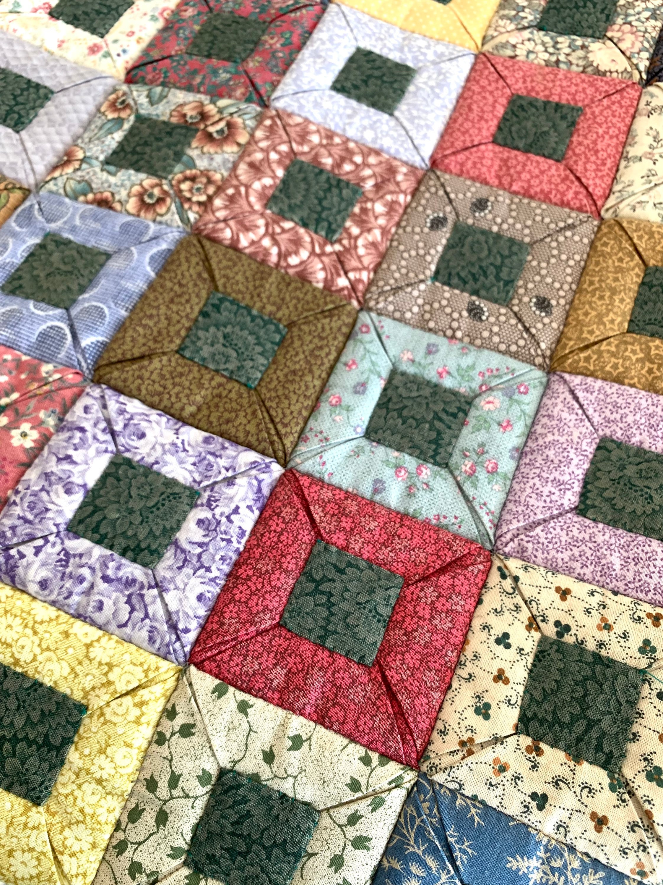 Quilt-as-you-go PDF Sewing Pattern for Origami Style