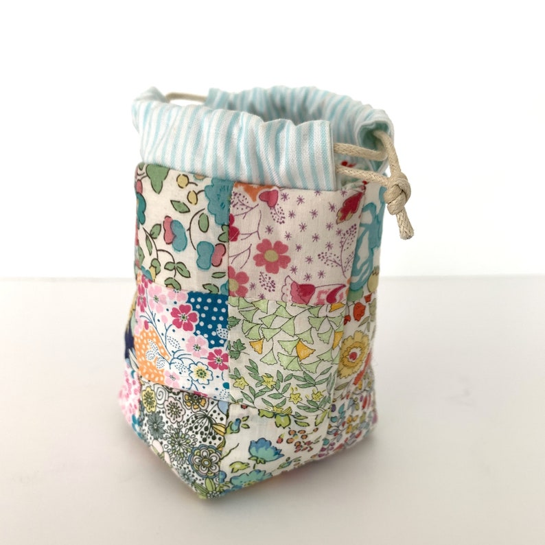 Mini Drawstring Bag sewing pattern in PDF format Cute Modern Etsy