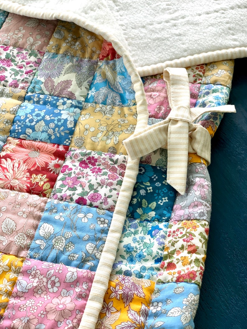Quilted Baby Sleeping Bag and Quilt Mat all in one this is a Etsy