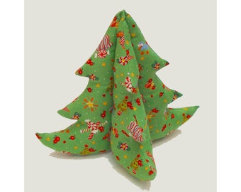 Stoff-Weihnachtsbaum-Schnittmuster: 3D Weihnachtsdekor (PDF)