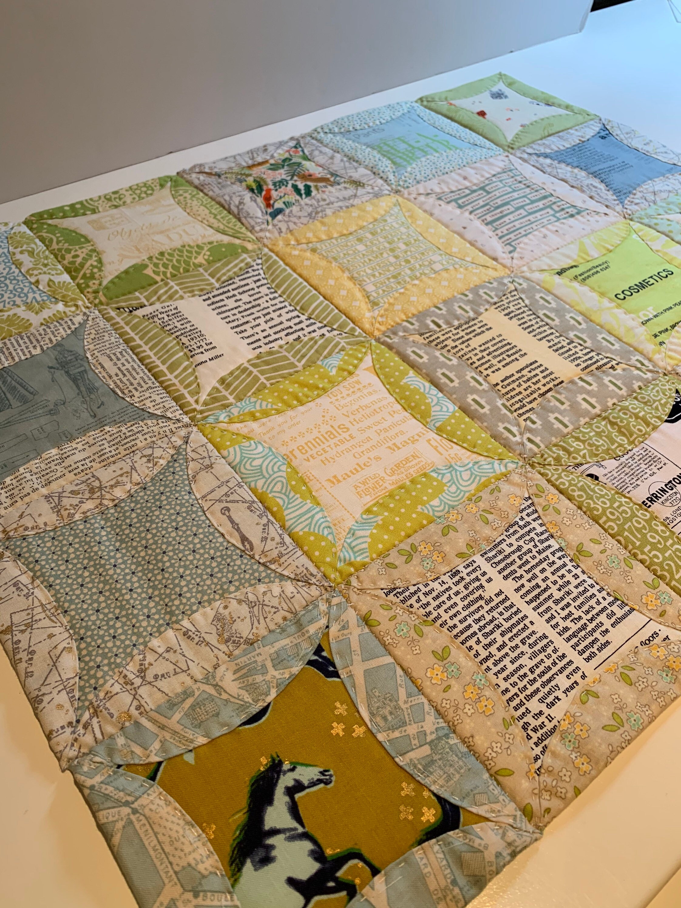 Quiltasyougo Pattern Unique Patchwork Quilt Folded Fabric Etsy UK