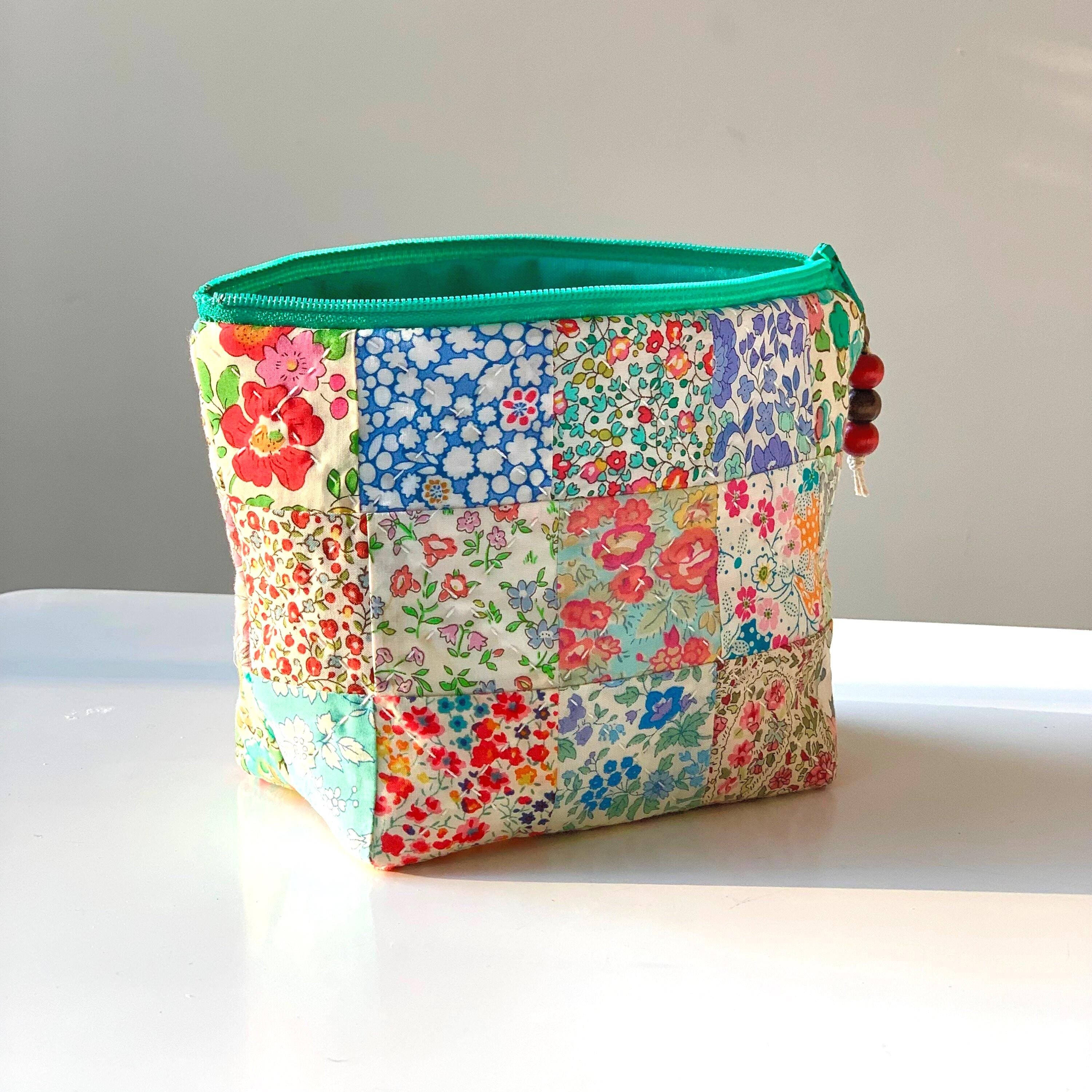 Zip Pouch Sewing Pattern, Beginner-friendly Patchwork PDF Bag Tutorial ...