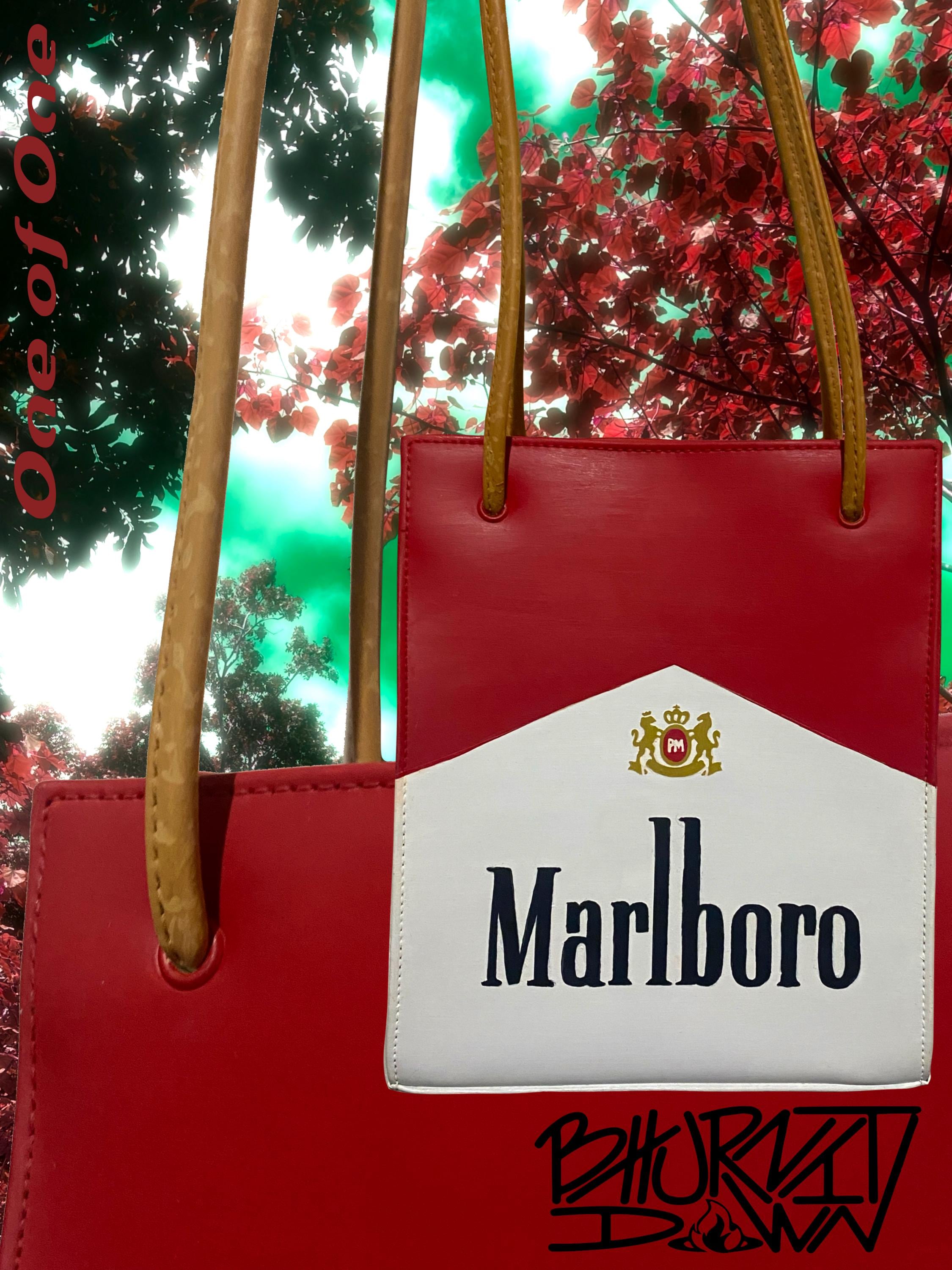 Red Marlboro Bag - Etsy
