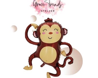 Monkey Balloon Animal Monkeys Balloons Ballon ( Birthday Decor