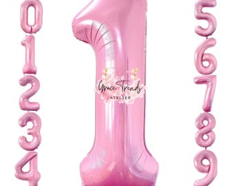Palloncino Foil Numero 9 Rosa – Formato Supershape, 86 Cm – Per Compleanni E Feste, Da Gonfiare Con Elio, Venduto Singolo - 3
