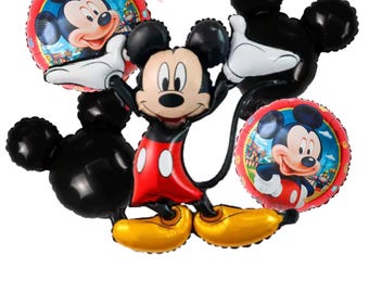 Ramo de globos metalizados de Mickey Mouse Clubhouse: 5 unidades