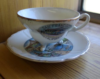 Xícara e pires do bonde de São Francisco