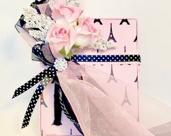 Handmade Paris Theme Gift Box: Eiffel Tower Favor Box