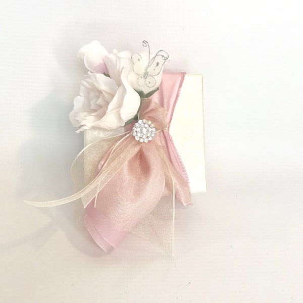 Pink Junior Bridesmaid Gift Box, Box, Bride Gift Boxes, Bridal Shower Wedding Party Elegantly Pre-wrapped