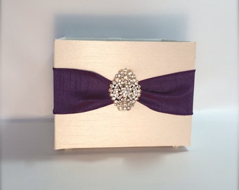 Program Box, Amenities Box, Floral Arrangement Cover Box Champagne, Ivory, Handmade, Custom Made, Elegantly.