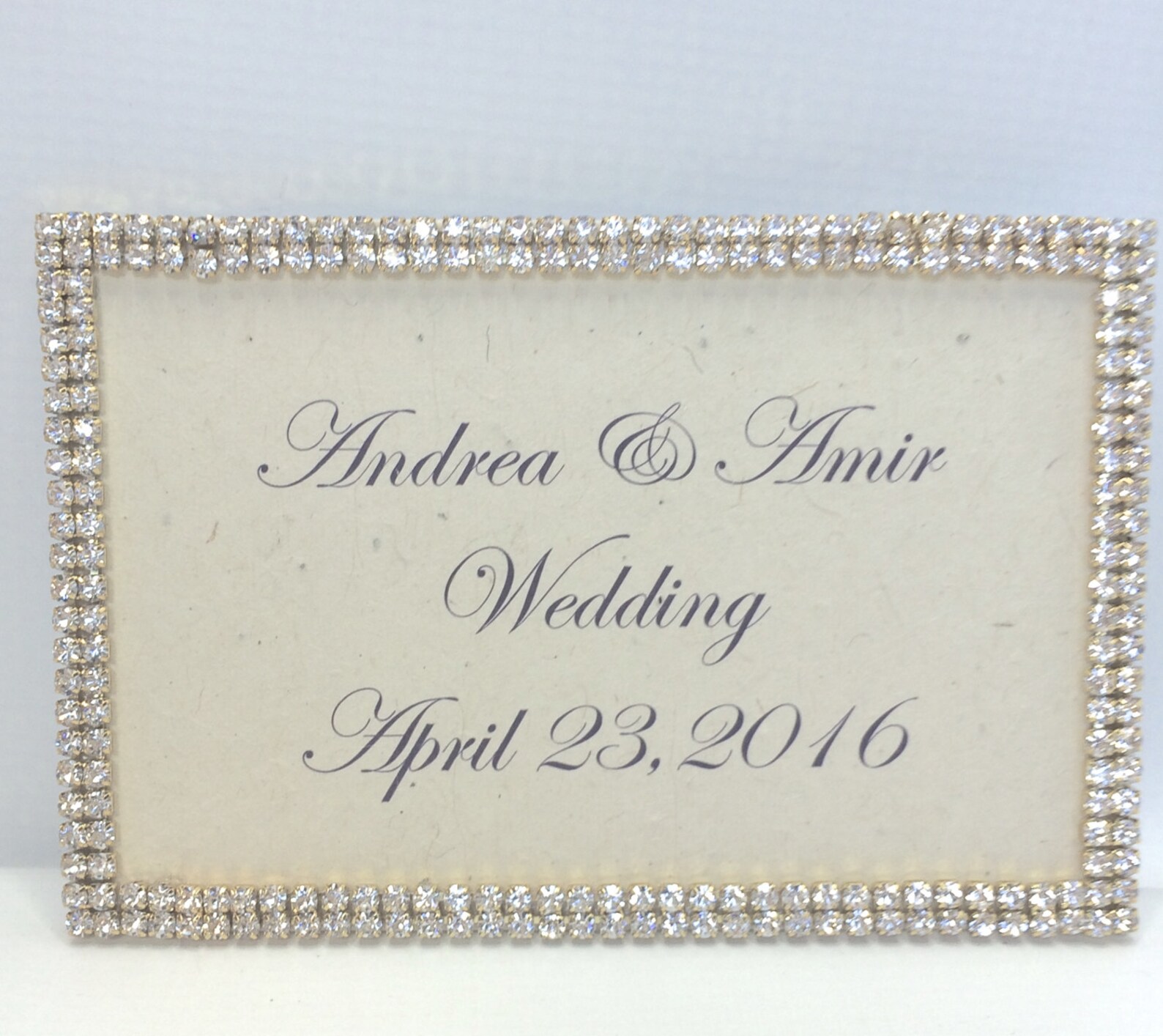 Personalized Name Plate Wedding Card Name Plate Set in Gold Etsy