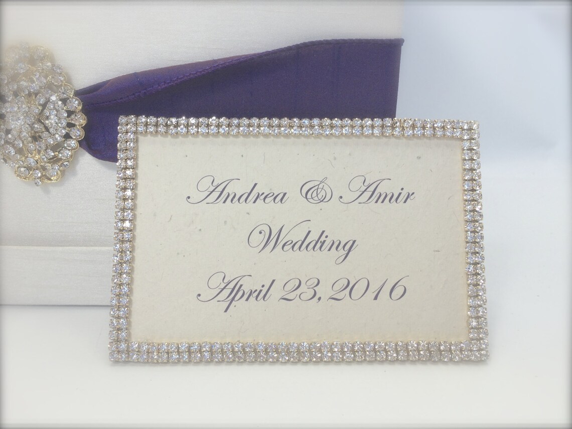 Personalized Name Plate Wedding Card Name Plate Set in Gold Etsy