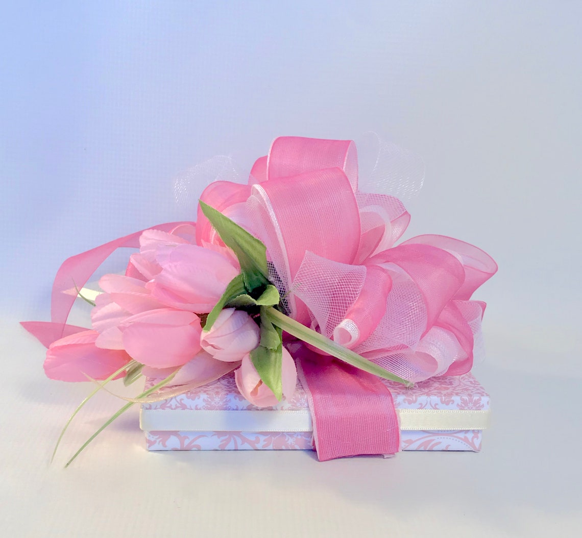 Pretty in Pink Gift Box Favors Jewelry Gift Cards Mothers Day | Etsy