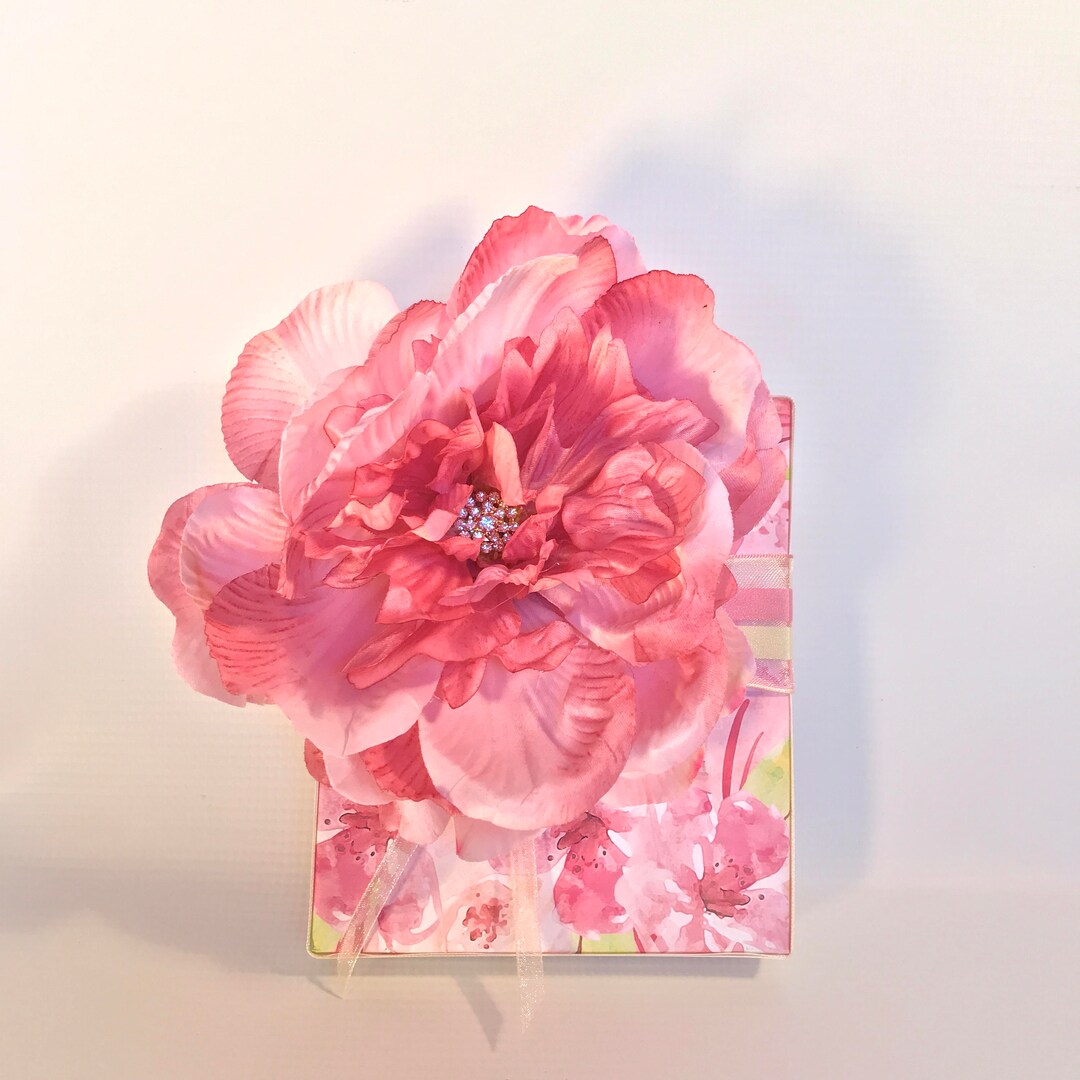 Pink Peony Gift Box Wrap Wedding Favors Boxes Gift Jewelry Gift Box