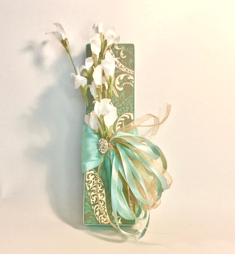 Handmade Father/'s Day Favors Decorative Boxes Groomsmen Wedding Gift Box Teal and gold Jewelry Box Birthday