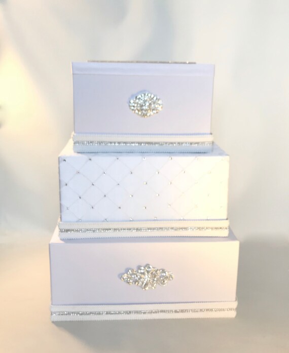 Card Box With Lock Wedding Card Boxlocked Card Box Rustic Etsy