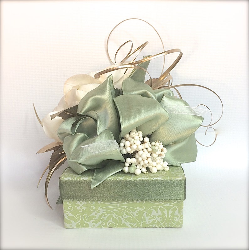 Mint Gold Gift Box Jewelry Gift Boxes Wedding Favor Box Etsy