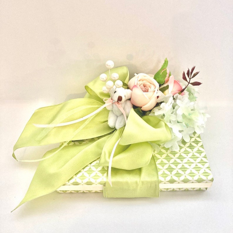 Handmade Garden Rose Gift Box: Wedding Favor, Jewelry Box (7x5x1) image 9