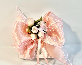 Handmade Rhinestone Gift Box: Elegant Wedding Favor, Jewelry Box