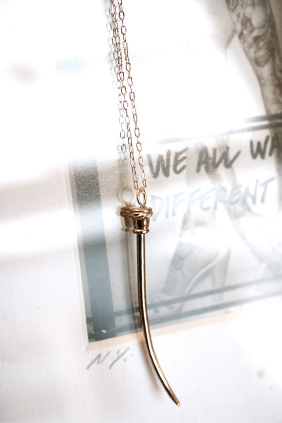 Claw Sterling Silver Necklace Pendant Etsy