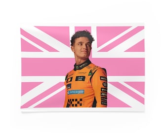 Drapeau F1 Lando Norris LN4 - Édition Shanghai - Drapeau De Support