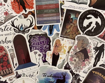 Throne Of Glass Sticker Pack | TOG Sticker Pack | Sarah J. Maas Gifts | Fantasy Book Fan Art Decal | BookTok Gifts for Readers