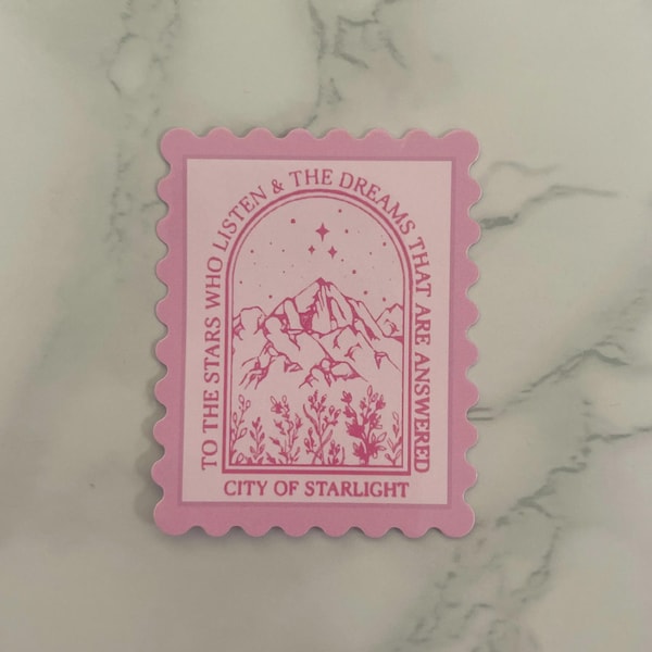 Velaris Aufkleber | City of Starlight | To the Stars Who Listen Bookish Vinyl Aufkleber | ACOTAR Kindle Aufkleber | Bücherwurm Geschenke