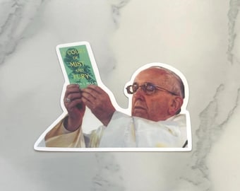 ACOMAF Pope Meme Sticker: Funny BookTok ACOTAR Vinyl Decal