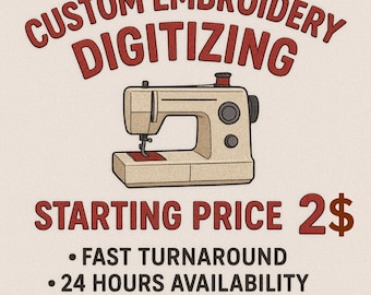 Digitaliseringsservice borduurmotieven, digitaliseren logo, afbeelding borduren,