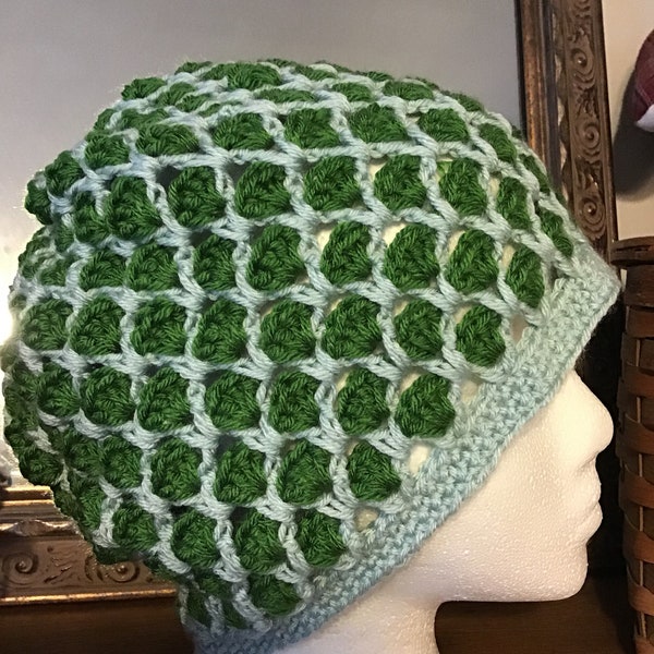 Green Leaf Hat Etsy