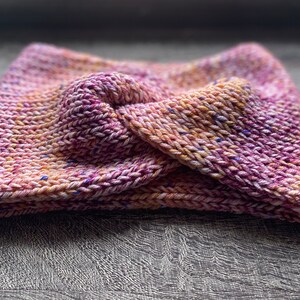 Knitted Twisted Ear Warmer | Headwrap | Ready to Ship | Color Candy