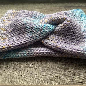 Knitted Twisted Ear Warmer | Headwrap | Ready to Ship | Color Candy