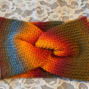 Knitted Twisted Ear Warmer | Headwrap | Ready to Ship