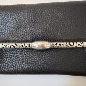 Brighton Classic Pebbled Leather Clutch Wallet Snap Closure Organizer Black image 2
