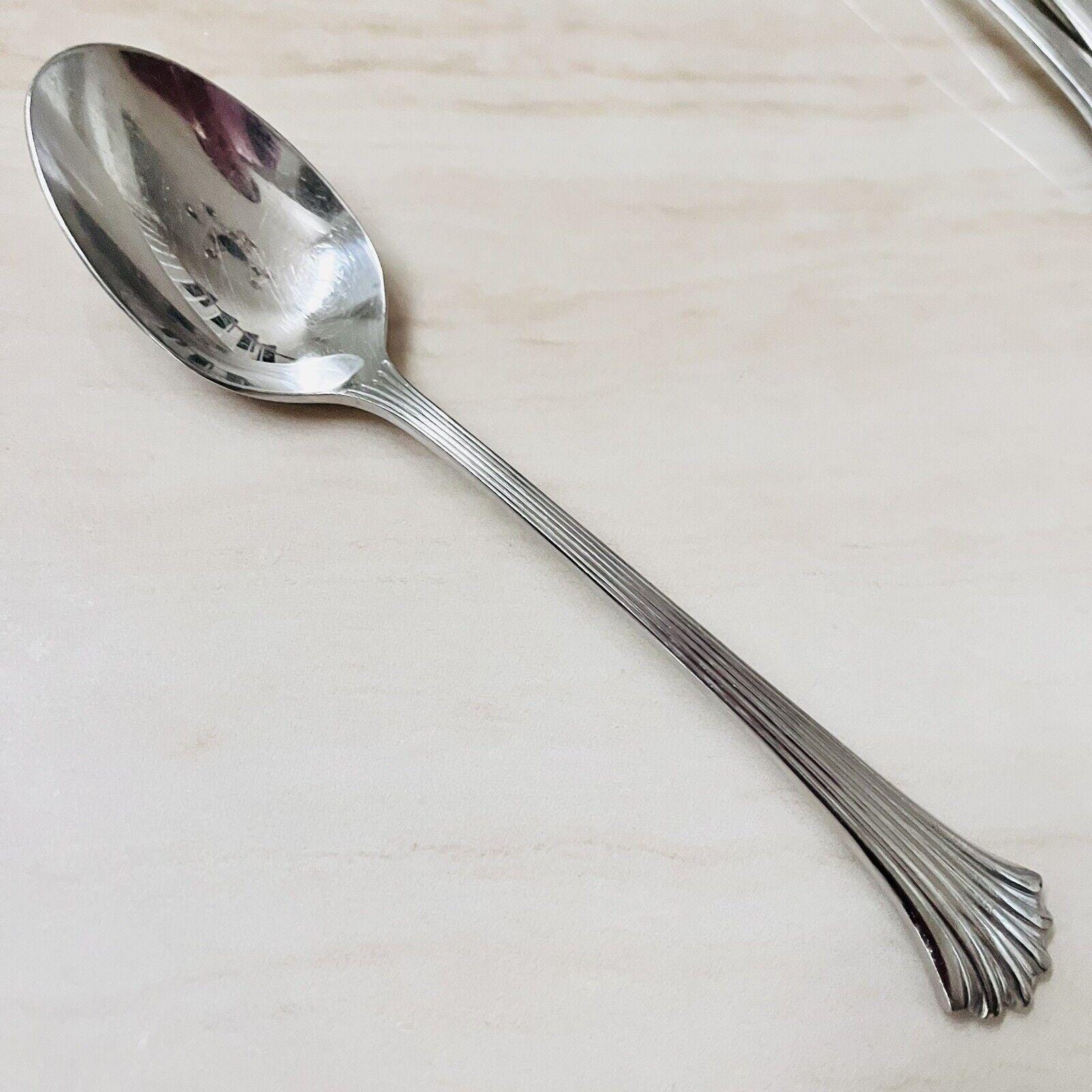 7pc INTERNATIONAL Tiara Soup Spoon Stainless 18/8 Fan Ribbed  7pc INTERNATIONAL Tiara Soup Spoon Stainless 18/8Fan Ribbed/Ridges Glossy Korea main image 0