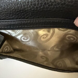 Brighton Classic Pebbled Leather Clutch Wallet Snap Closure Organizer Black image 6