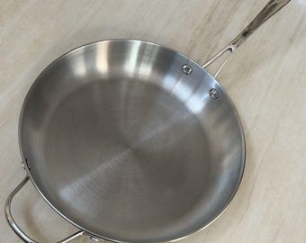 Martha Stewart Collection 12 Stainless Fry Pan Skillet Macys Exclusive Heavy