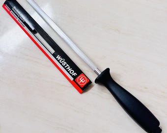 Afiador de facas Wüsthof 4463/23 cm, aço para afiar facas, 9 polegadas, fabricado na Alemanha, novo.