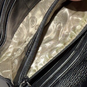 Brighton Classic Pebbled Leather Clutch Wallet Snap Closure Organizer Black image 12