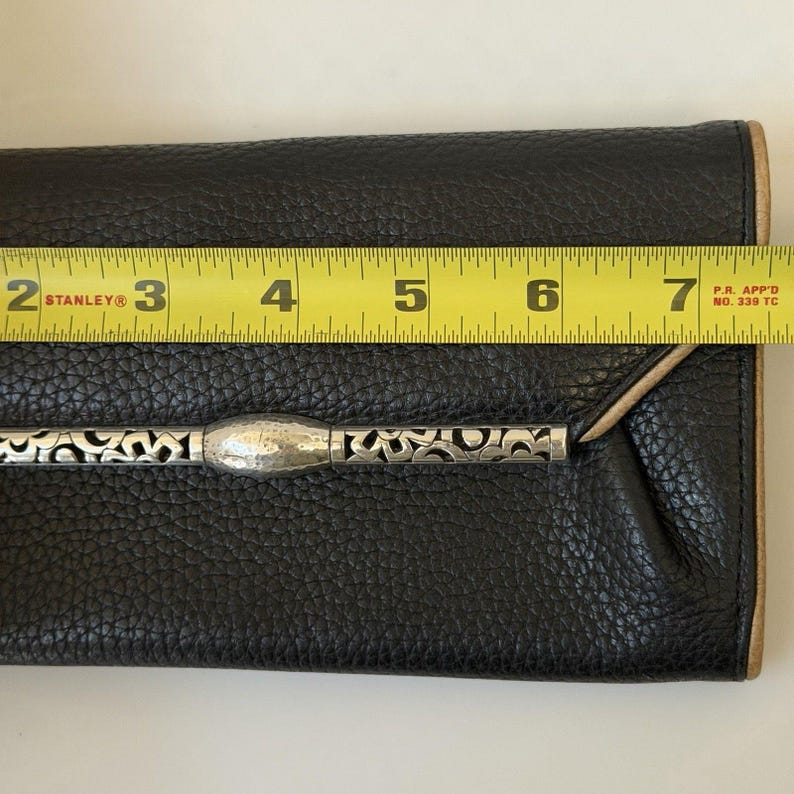 Brighton Classic Pebbled Leather Clutch Wallet Snap Closure Organizer Black image 15