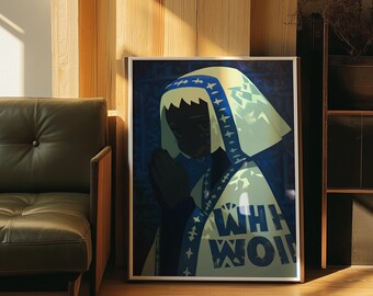 Sztuka kontemplacyjna: wystrój salonu, wystrój sypialni, wydruk ilustracyjny, sztuka ścienna,